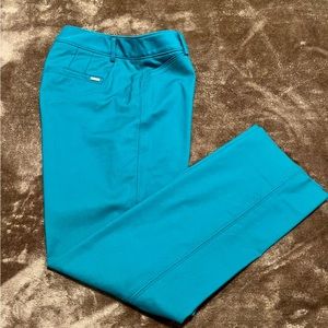 White House Black Market Slim Ankle Dress
Pants Size 2 Teal Stretch Classic